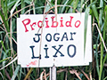 Littering Prohibited, Road to Angelim Rainforest, Brazil