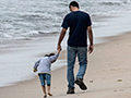 Little Boy and Father, Ubatuba, Brazil