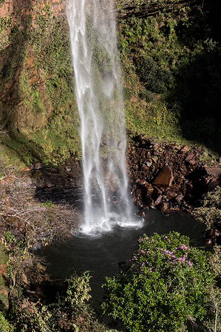 Bridal Veil Falls in Chapada dos Guimaraes National Park, Brazil