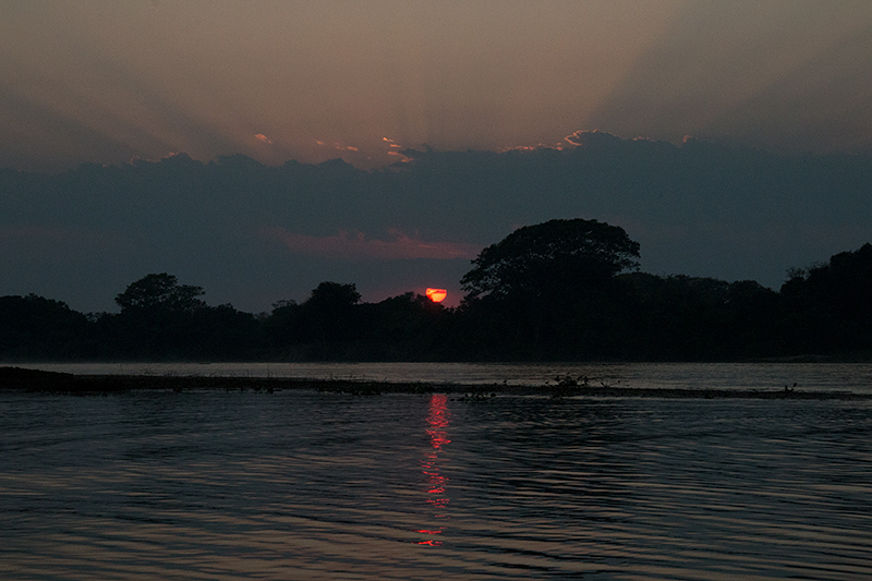 Cuiab River Sunrise, Porto Jofre, Brazil