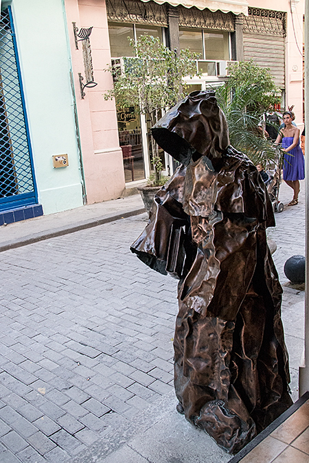 Statue of a Friar, Hostal Los Frailes, Havana, Cuba