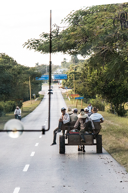 Horse Cart en Route Sol Cayo Coco Hotel to Santa Clara, Cuba