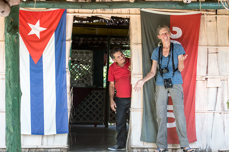 Joan at Rio Azul Palador, Near Santa Clara, Cuba