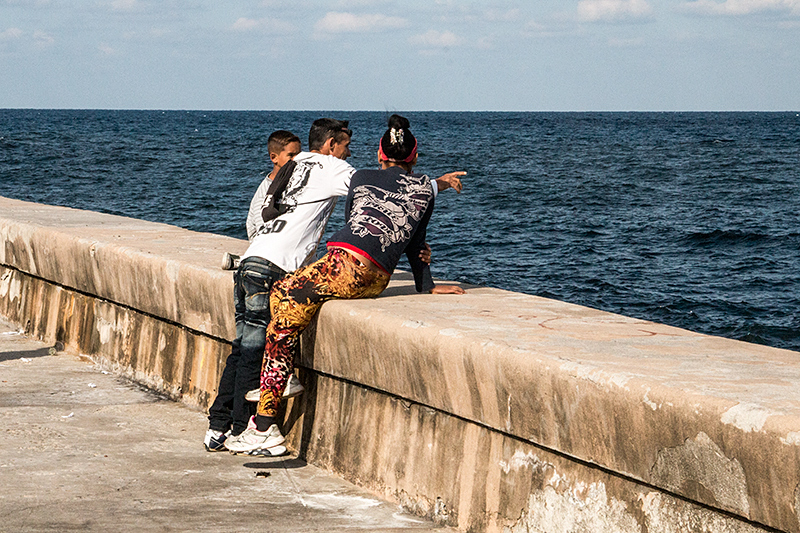 At the Malecn, Havana, Cuba