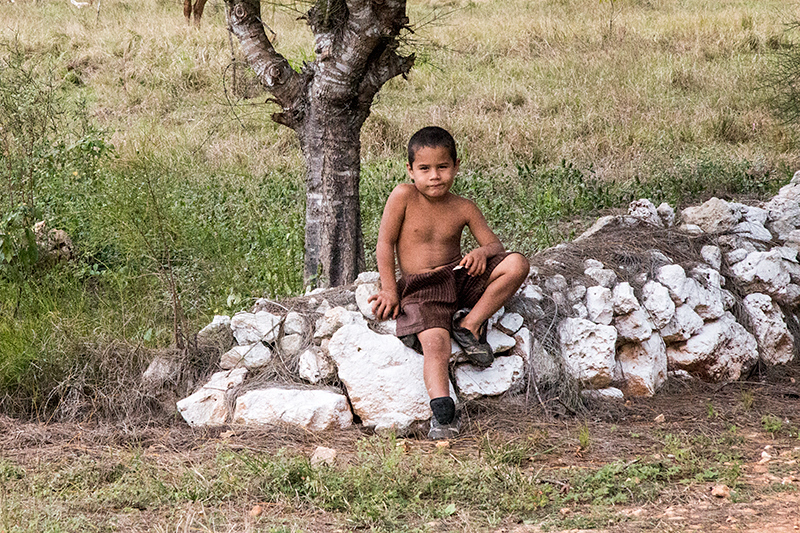 Young Boy en Route Santa Clara to Havana, Cuba