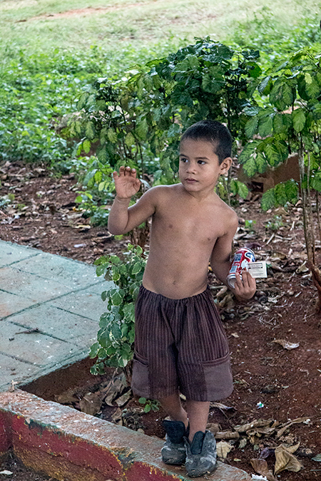 Young Boy en Route Santa Clara to Havana, Cuba