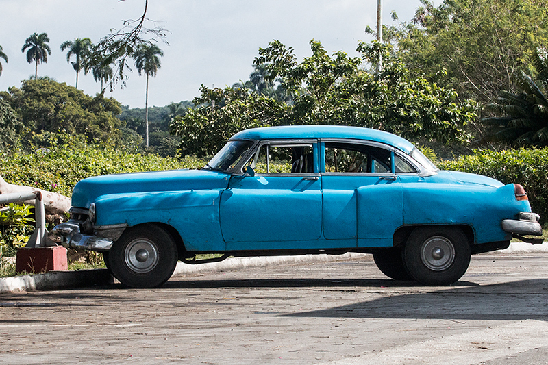 Old Car en Route Hotel Playa Larga to Cayo Coco, Cuba