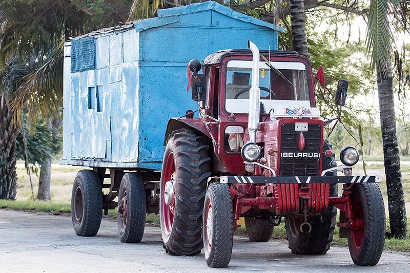 Old Tractor en Route Hotel Playa Larga to Cayo Coco, Cuba