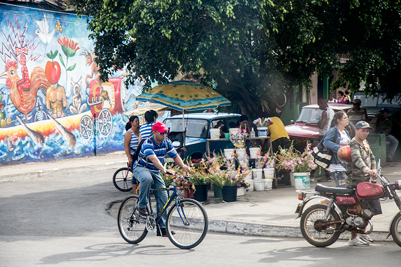 Cuban Street Scene, Los Barrigonas, Cuba