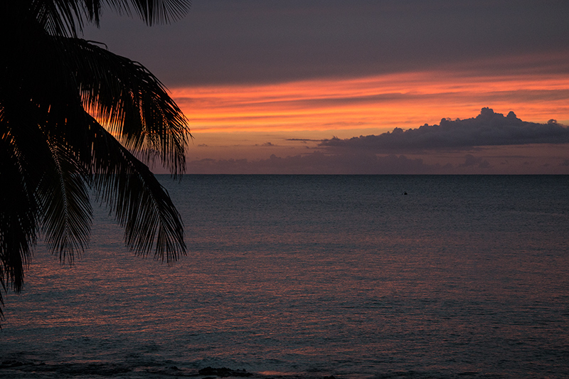 Sunset, Hotel Mara la Gorda, Guanahacabibes Peninsula, Cuba