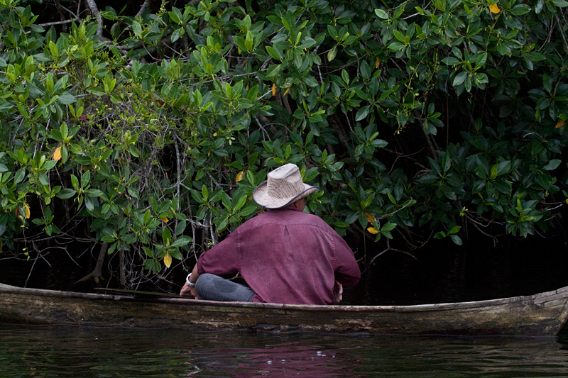 Canoe at the Cuero y Salado Wildlife Refuge, Honduras