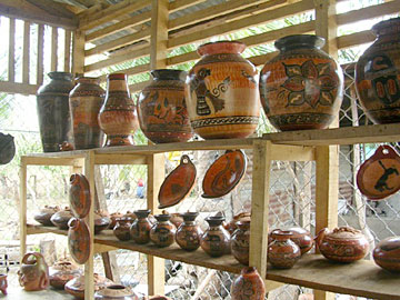 At the pottery factory