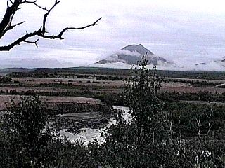 River and clouds