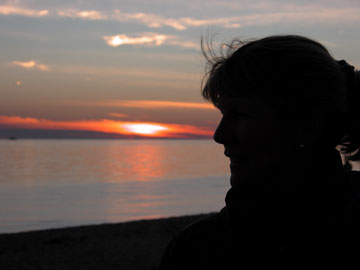 Joan Becker at Herring Cove Beach