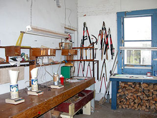 The tern banding room at Great Gull Island