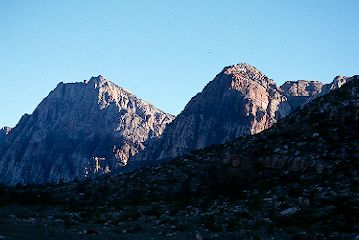 End of day at Red Rock Canyon