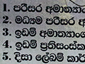 Sinhalese Sign, Kitulgala, Sri Lanka