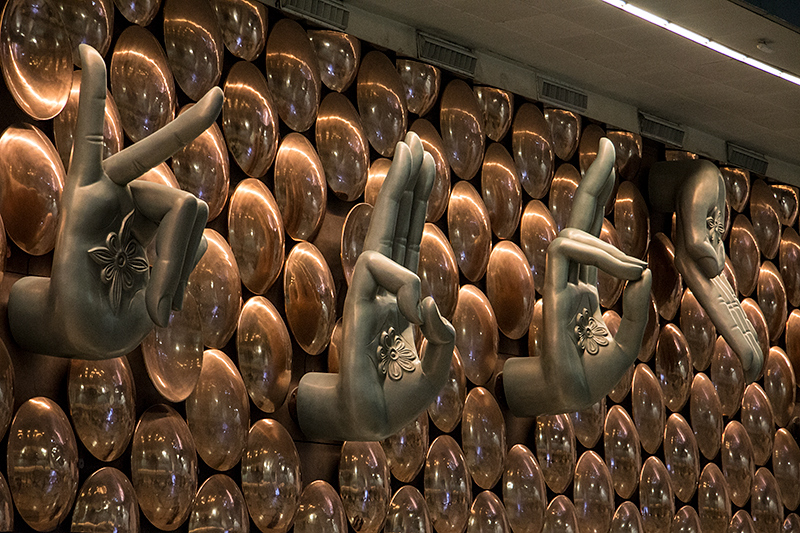 Hasta Mudras (Hand Gestures), Indira Gandhi International Airport, New Delhi, India