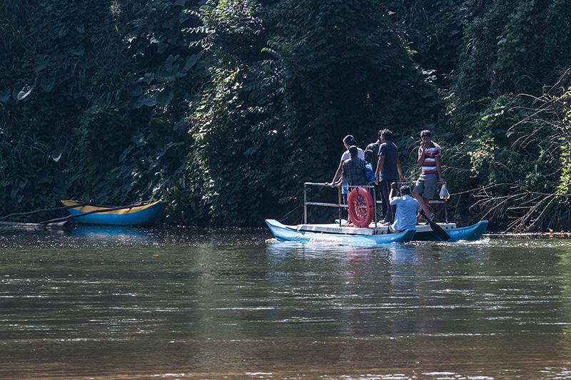 Ferry on the Kelani River, Kitulgala, Sri Lanka