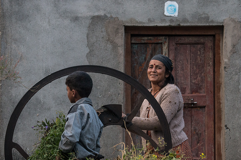 Local Woman and Child, Naintal, India