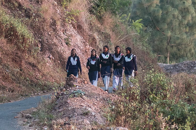 Schoolgirls, Sal Tal, Naintal, India