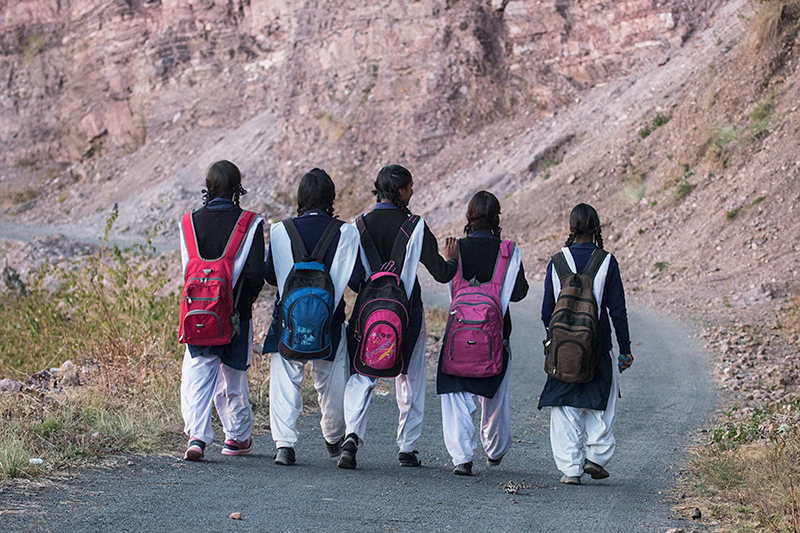 Schoolgirls, Sal Tal, Naintal, India