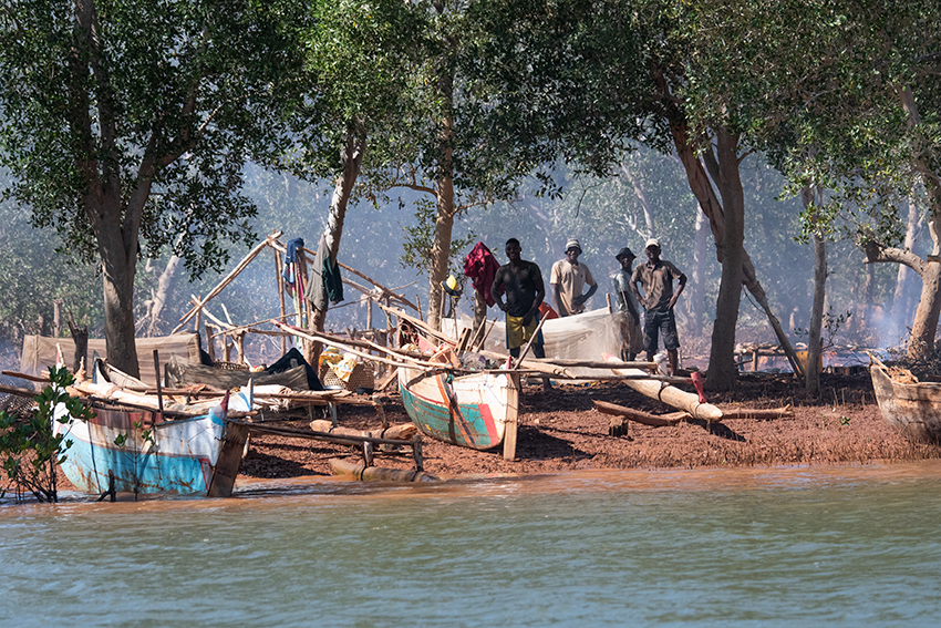 Fishermen, Outriggers, Betsiboka River Delta Boat Ride, Madagascar