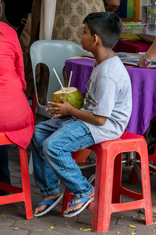 Coconut Vendor, Batu Caves, Gombak, Selangor, Peninsular Malaysia