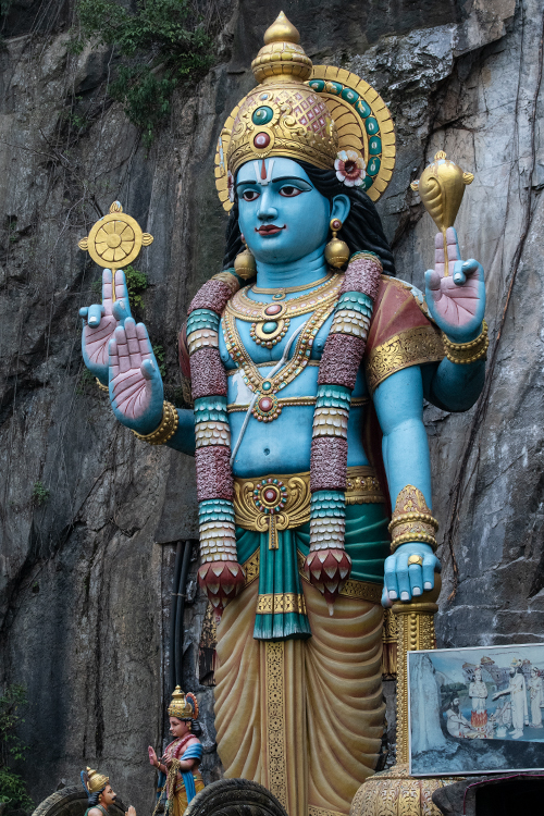 Statue of Lord Krishna, Batu Caves, Gombak, Selangor, Peninsular Malaysia