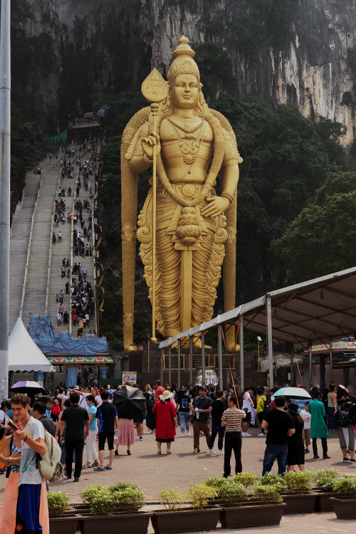 Statue of Lord Murugan, Batu Caves, Gombak, Selangor, Peninsular Malaysia