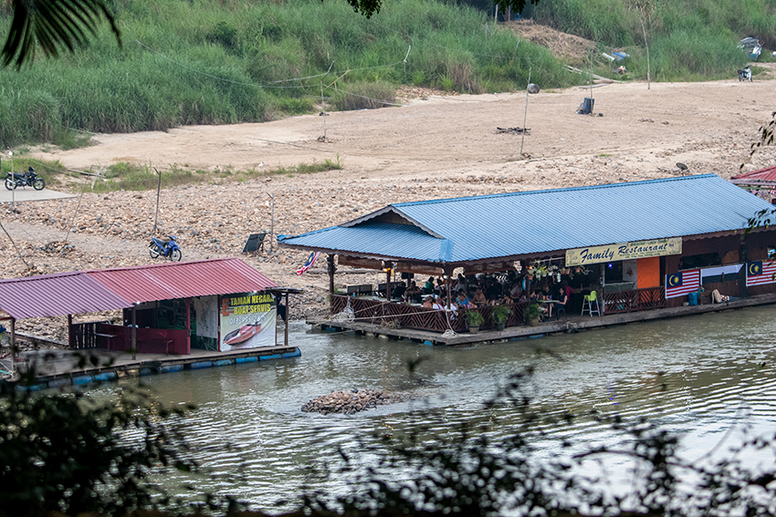 Restaurant and Ferry Terminal on the Drive to Taman Negara, Peninsular Malaysia