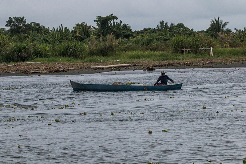 Fisherman, Saropa (Snyder) Canal Boat Trip, Bocas del Toro, Panama