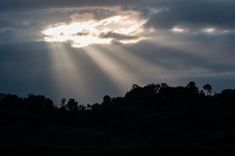 Sunbeams, Bocas del Toro Archipelago, Panama