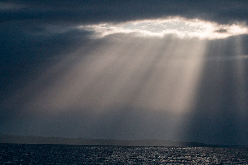 Sunbeams, Bocas del Toro Archipelago, Panama