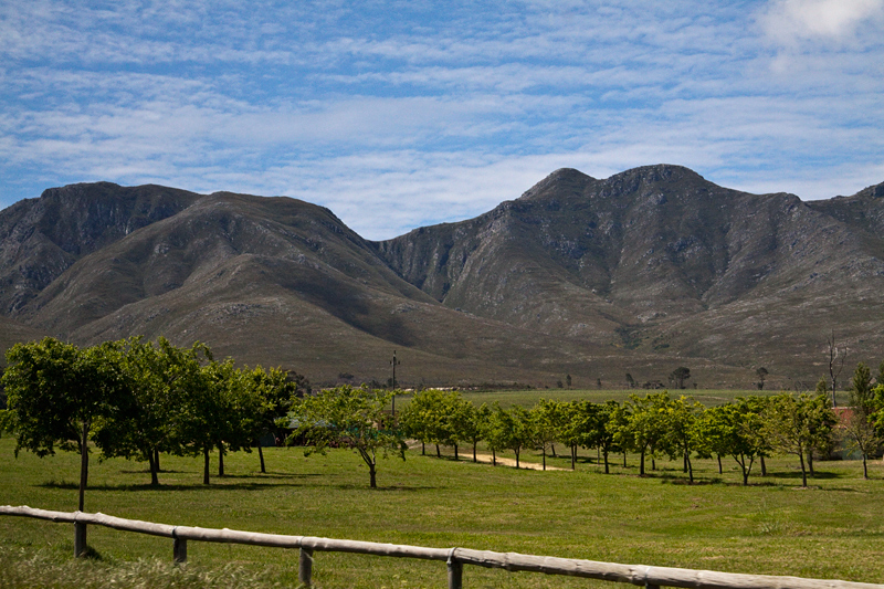 Mountains en route Hermanus to Cape Town, South Africa