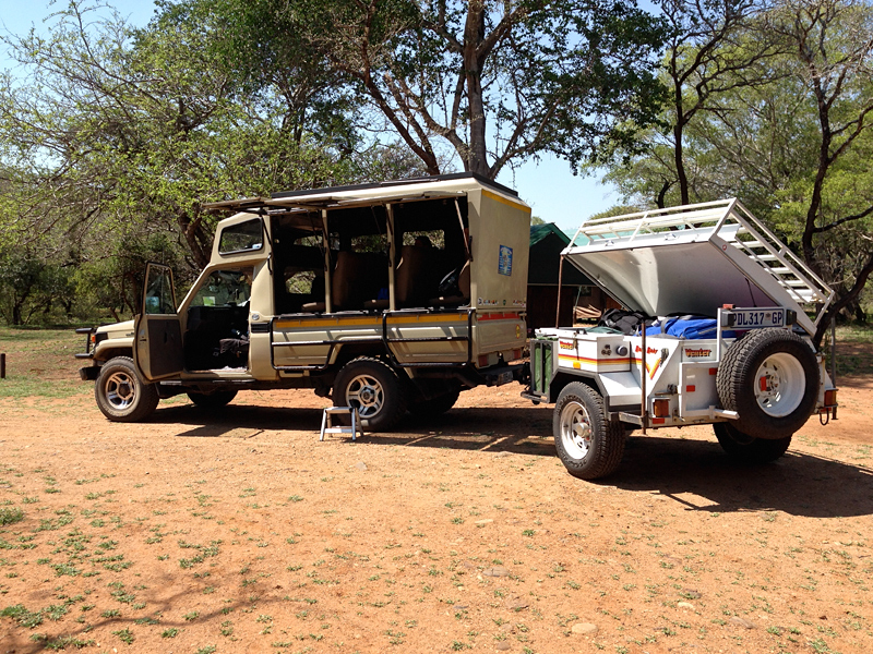 Packing up to leave  Mkuze Game Reserve, iSimangaliso Wetland Park, KwaZulu-Natal, South Africa