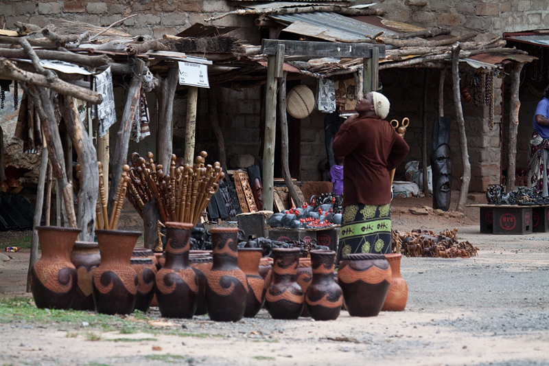 Roadside Souvenir Stand, Drakensberg Escarpment, South Africa