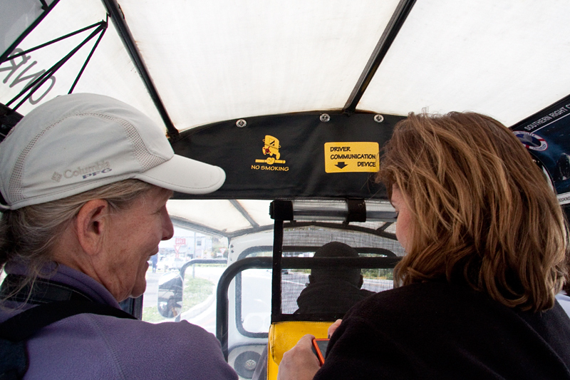 Joan and Cathy on a Tuk-Tuk