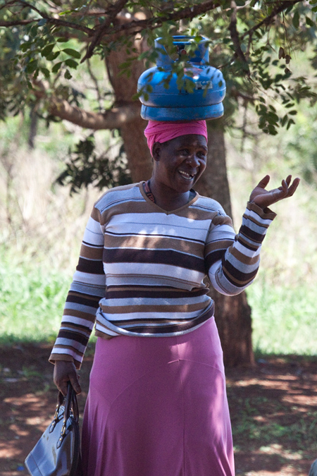 South African Woman in Hluhluwe, KwaZulu-Natal, South Africa